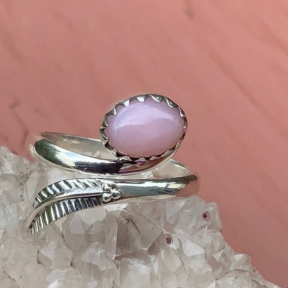 BOUTIQUE ROSE QUARTZ 925 STERLING SILVER RING, 6 - Picture 3 of 11